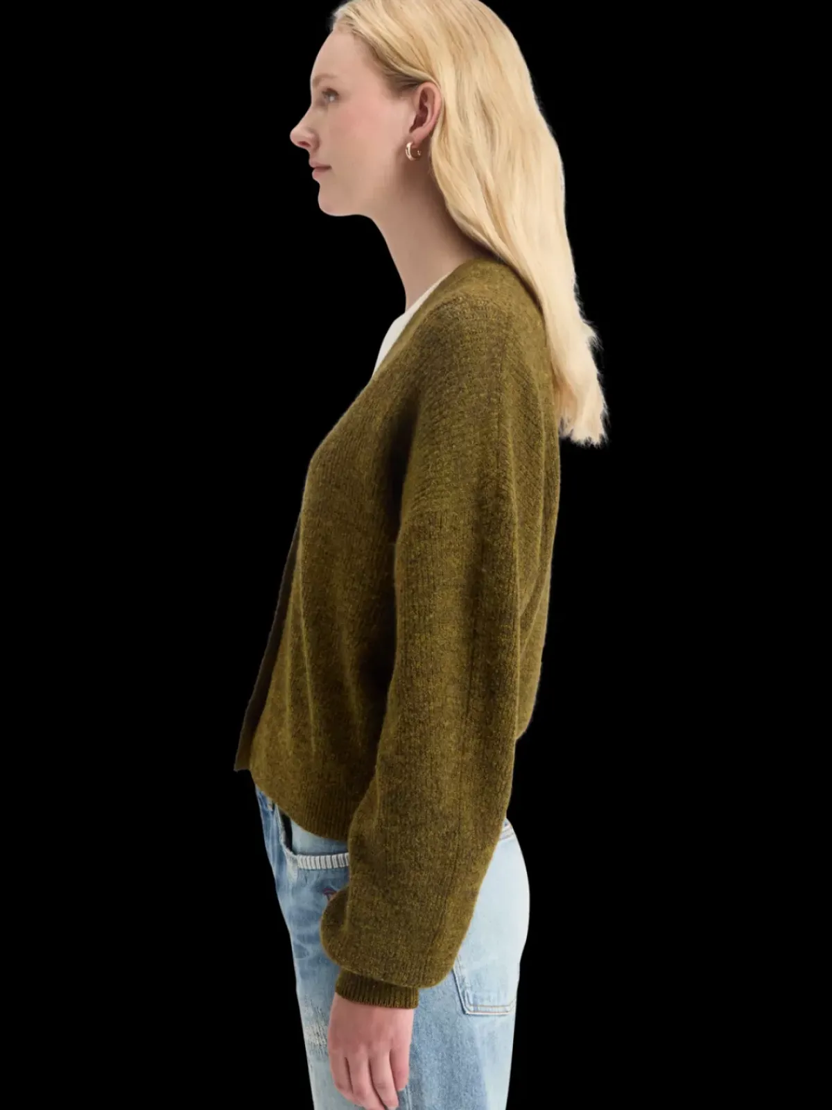 Sale FUZZY RELAXED CARDIGAN Women Knitwear