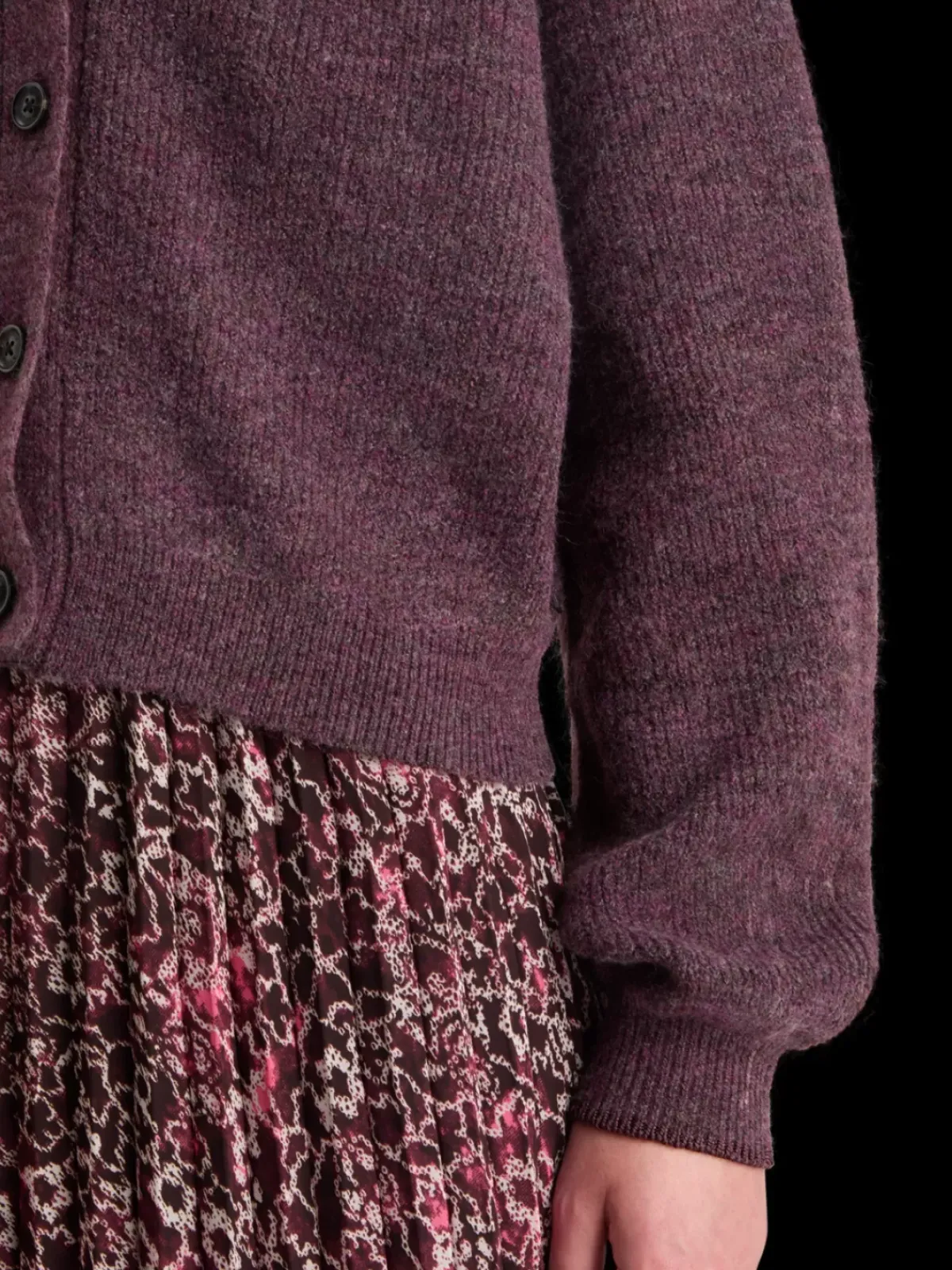 Sale FUZZY RELAXED CARDIGAN Women Knitwear