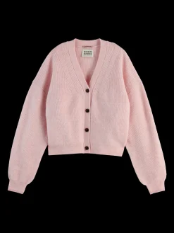 Clearance Fuzzy relaxed cardigan Women Knitwear