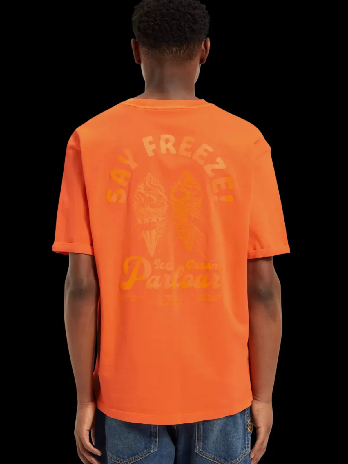Fashion Garment dye artwork t-shirt T-shirts & Polo Shirts