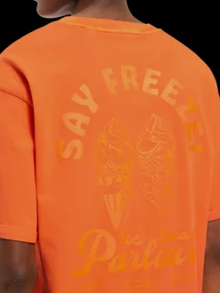 Fashion Garment dye artwork t-shirt T-shirts & Polo Shirts