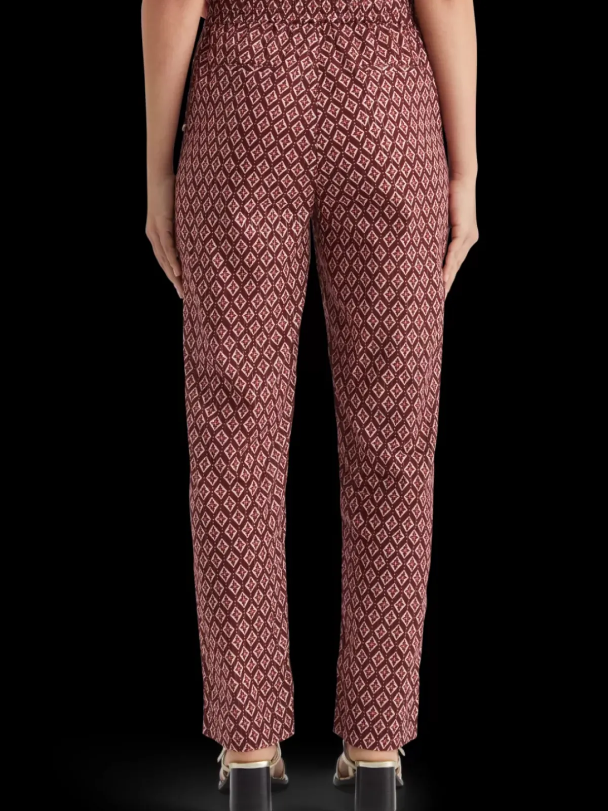 New Gia block print pull on pant Women Pants