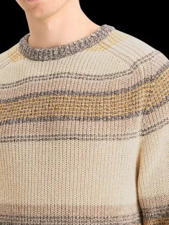 New GRADIENT COTTON STRIPES SWEATER Knitwear