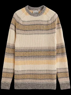 New GRADIENT COTTON STRIPES SWEATER Knitwear