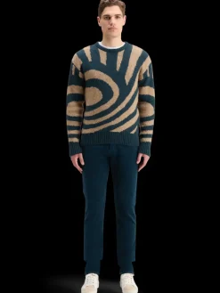 New HAIRY BIG WAVES DROPPED SHOULDER SWEATER Knitwear