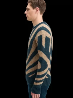New HAIRY BIG WAVES DROPPED SHOULDER SWEATER Knitwear
