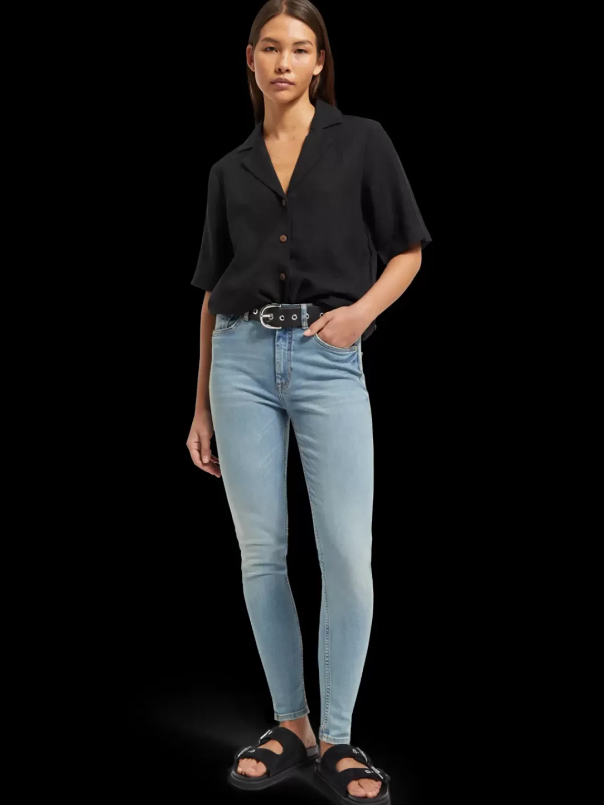 Best HAUT HIGH RISE SKINNY JEANS Women Pants|Jeans