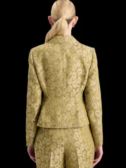 Best JACQUARD FITTED TRUCKER BLAZER Women Blazers