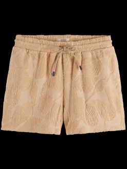 Fashion JACQUARD TOWELING SHORTS Women Skirts & Shorts