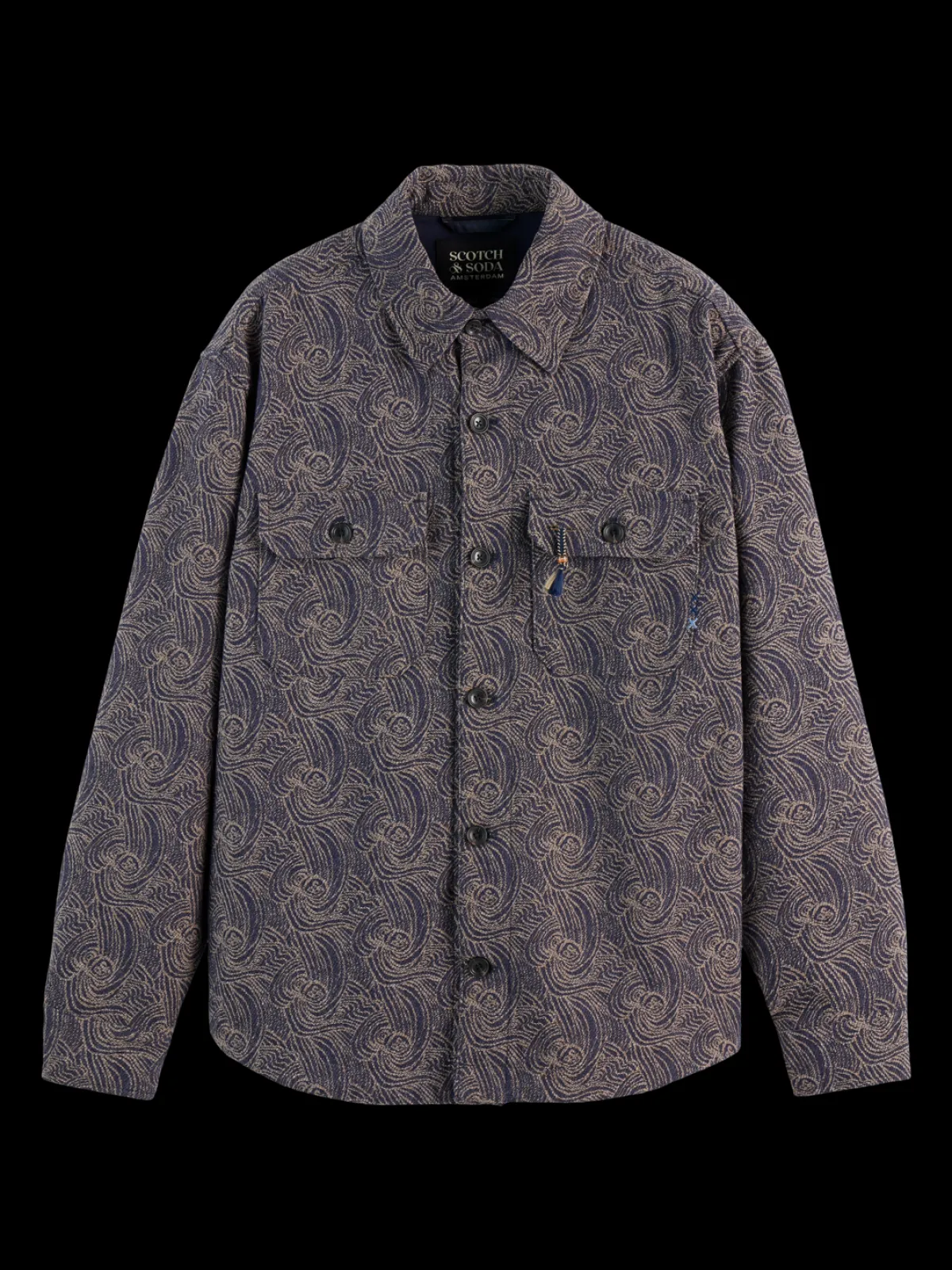 Sale JACQUARD WOOL-BLEND OVERSHIRT Jackets & Coats