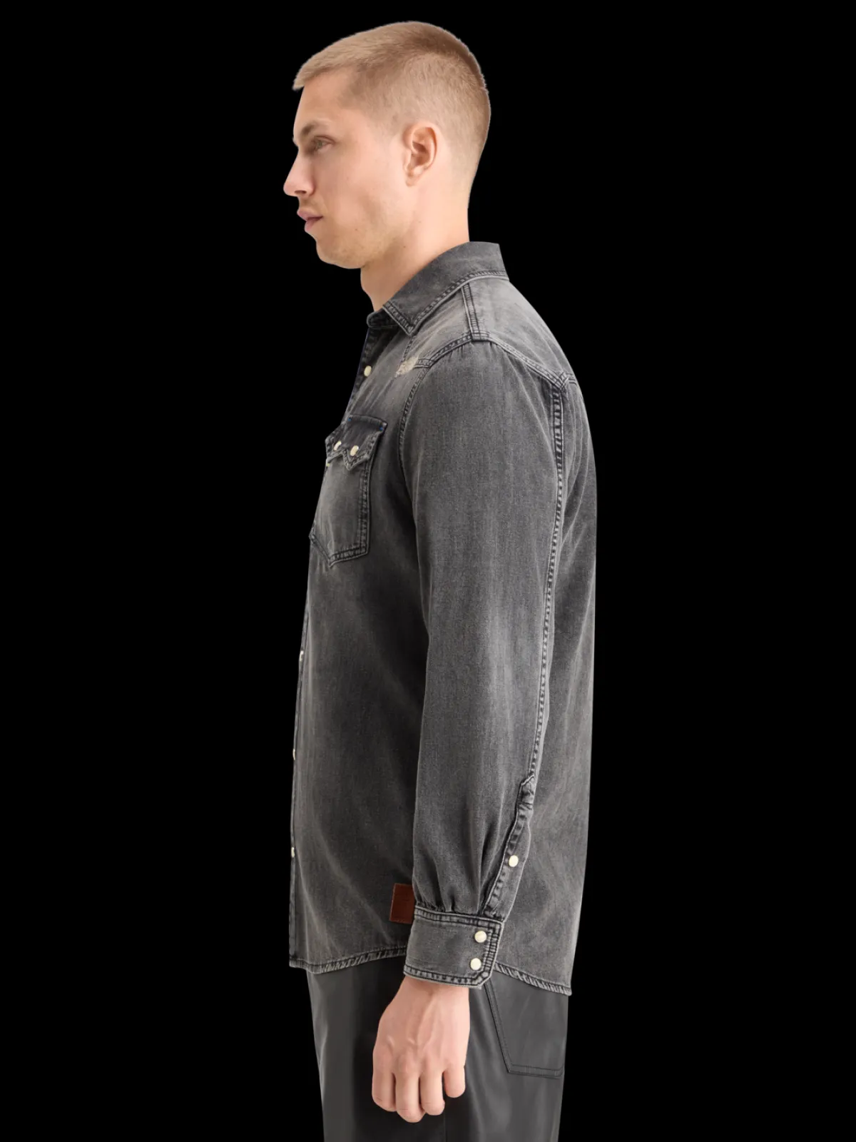 Best JOE JONAS X SCOTCH SODA WESTERN SHIRT - VINTAGE BLACK Shirts|Joe Jonas