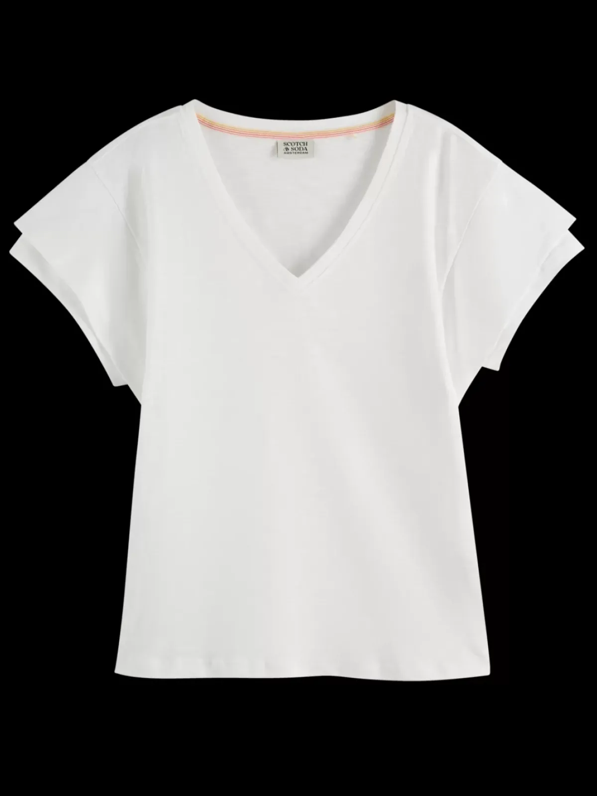 Sale LAYERED SLEEVE BOAT NECK T-SHIRT Women Tops & T-shirts
