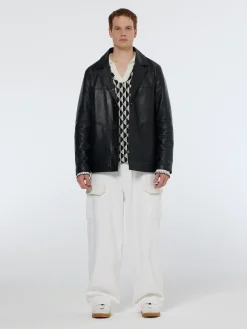Outlet Leather blazer jacket Jackets & Coats
