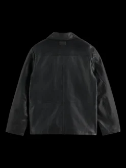 Outlet Leather blazer jacket Jackets & Coats