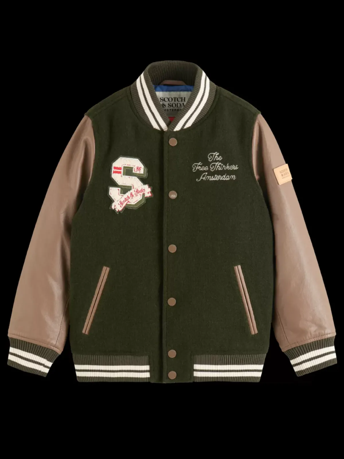 Clearance LEATHER VARSITY JACKET Kids/BOY Jackets & Coats