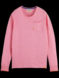 New Linen cotton blend crew neck Knitwear