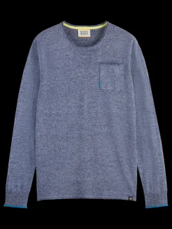 New Linen cotton blend crew neck Knitwear