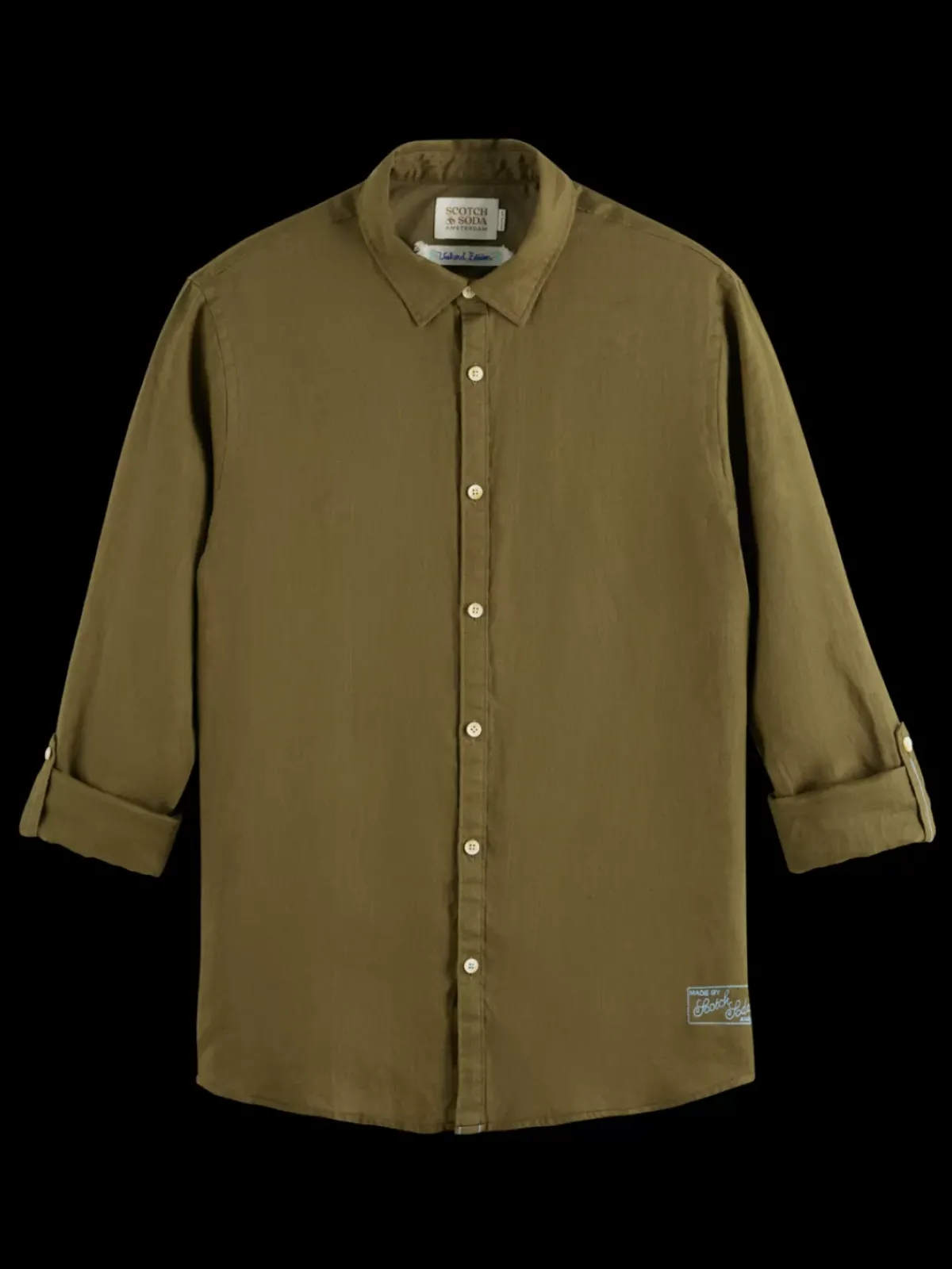 New Linen shirt with roll-up Shirts