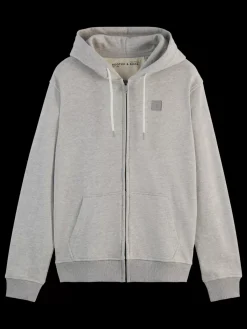 Fashion LOGO BADGE ZIP-THROUGH HOODIE Sweatshirts & Hoodies