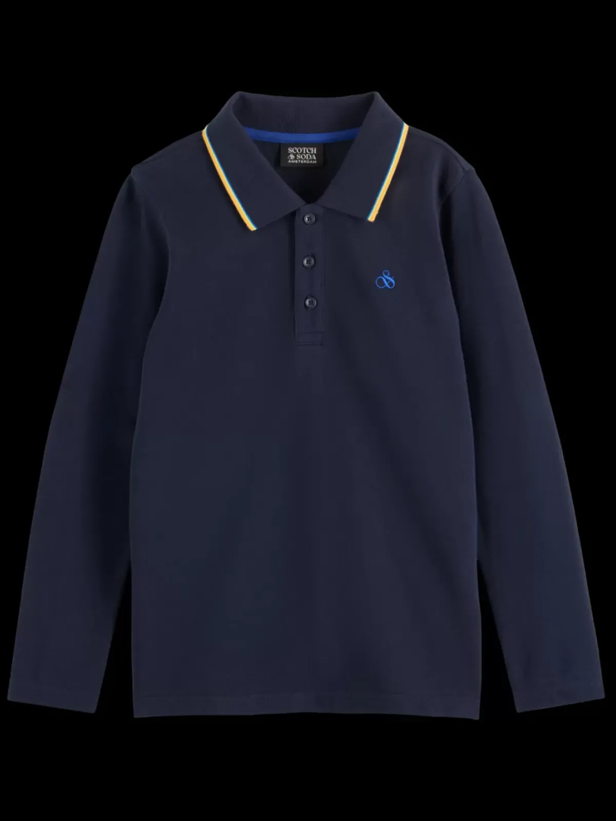 Sale LONG-SLEEVED POLO WITH TIPPING Kids/BOY Polo's