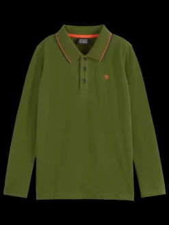 Sale LONG-SLEEVED POLO WITH TIPPING Kids/BOY Polo's