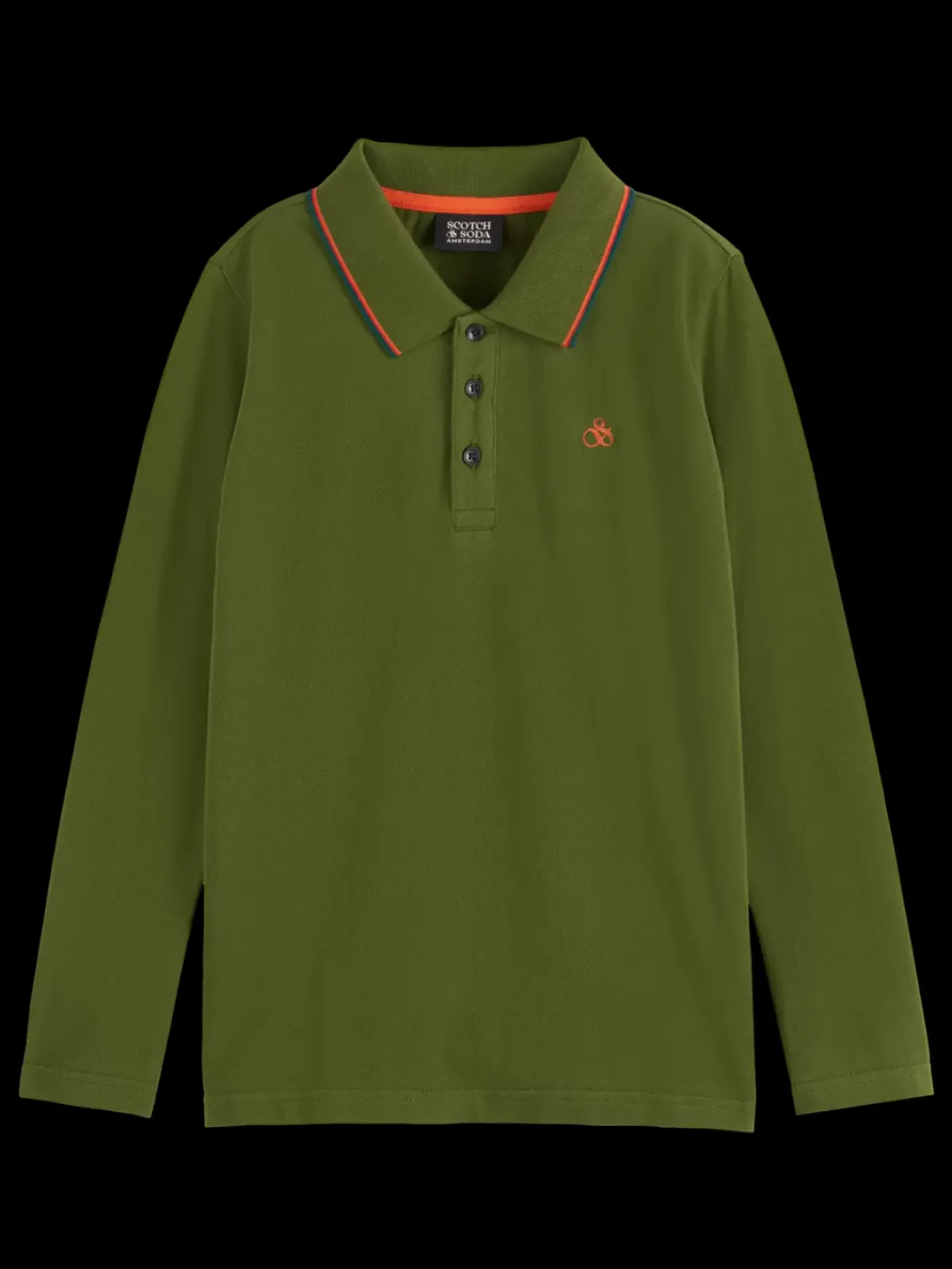 Sale LONG-SLEEVED POLO WITH TIPPING Kids/BOY Polo's