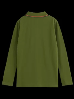 Sale LONG-SLEEVED POLO WITH TIPPING Kids/BOY Polo's