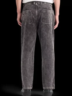 Sale LOOSE TAPERED PLEATED WASHED CORDUROY CHINO Pants