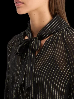 Best LUREX TOP WITH BOW NECK Women Blouses & Shirts