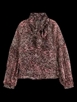Best LUREX TOP WITH BOW NECK Women Blouses & Shirts