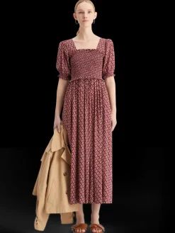 Hot MAXI DRESS WITH SMOCK Women Dresses & Jumpsuits