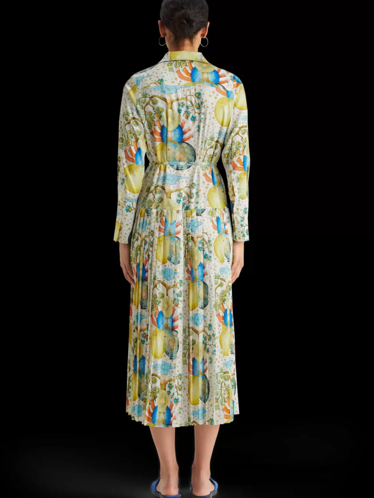 Best MAXI PLEATED DRESS EMBASSY OF THE FREE MIND PRINT Women Dresses & Jumpsuits