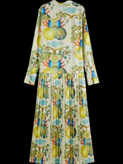 Best MAXI PLEATED DRESS EMBASSY OF THE FREE MIND PRINT Women Dresses & Jumpsuits