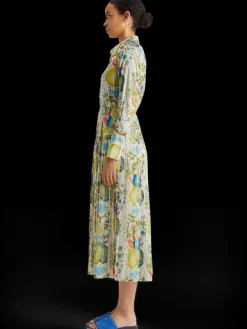 Best MAXI PLEATED DRESS EMBASSY OF THE FREE MIND PRINT Women Dresses & Jumpsuits