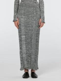 Best Maxi ribbed knitted skirt Women Skirts & Shorts