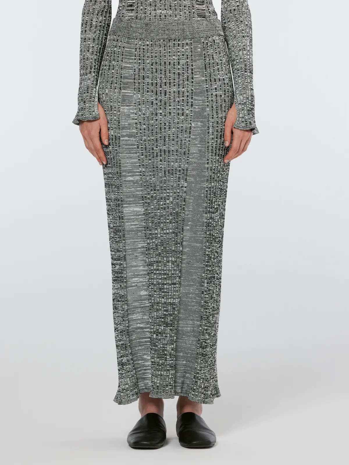 Best Maxi ribbed knitted skirt Women Skirts & Shorts