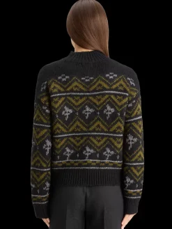 Hot METALLIC FAIR ISLE PULLOVER Women Knitwear