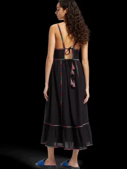 Clearance MULTICOLOR EMBROIDERY MAXI DRESS Women Dresses & Jumpsuits
