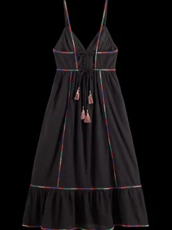 Clearance MULTICOLOR EMBROIDERY MAXI DRESS Women Dresses & Jumpsuits