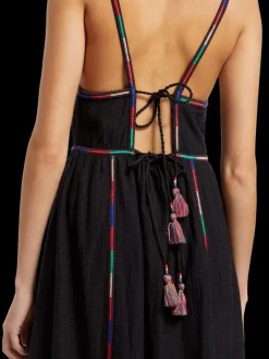 Clearance MULTICOLOR EMBROIDERY MAXI DRESS Women Dresses & Jumpsuits