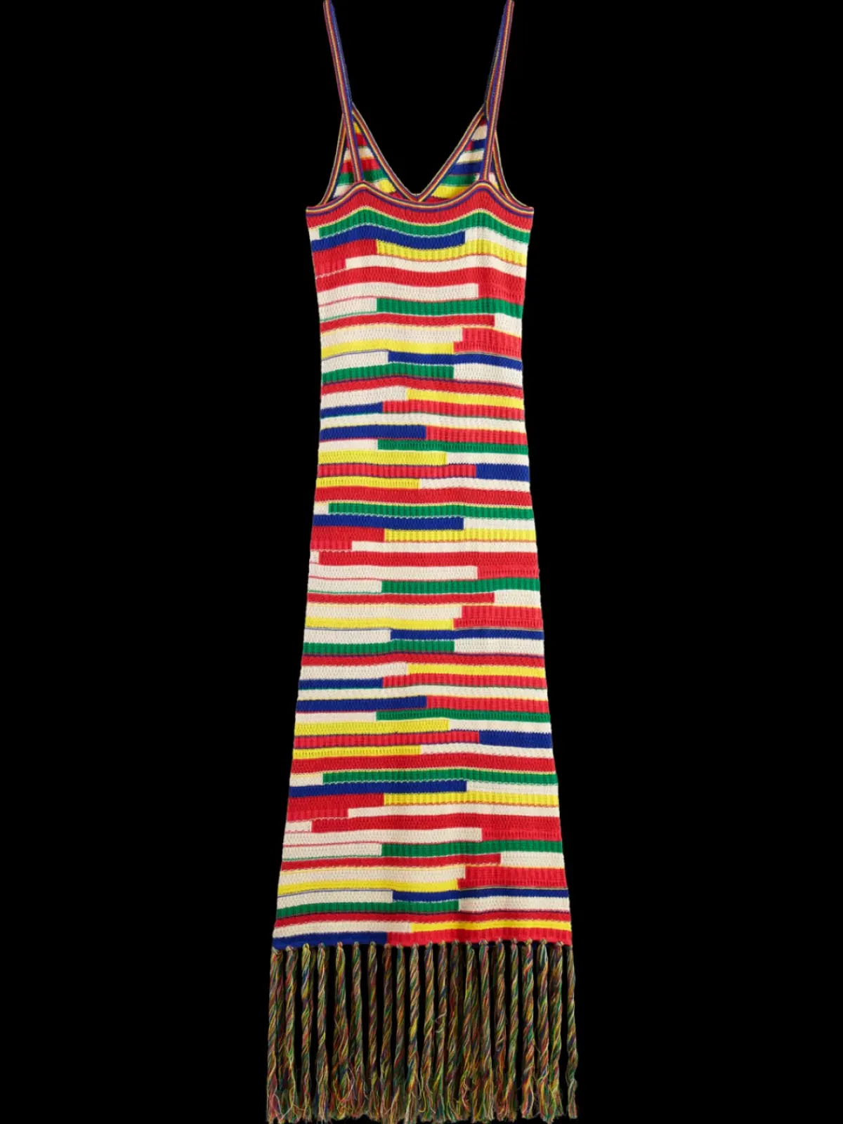 Online MULTICOLOURED INTARSIA KNITTED DRESS Women Dresses & Jumpsuits