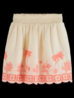 Fashion Neon embroidered skirt Kids Skirts & Shorts