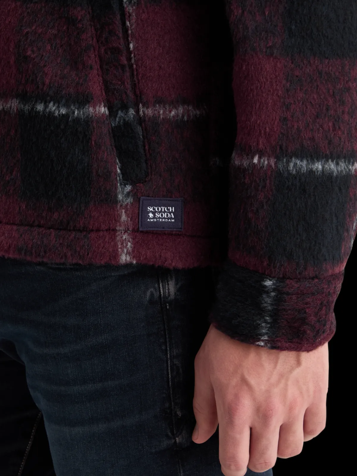 Fashion PADDED FLANNEL OVERSHIRT Jackets & Coats