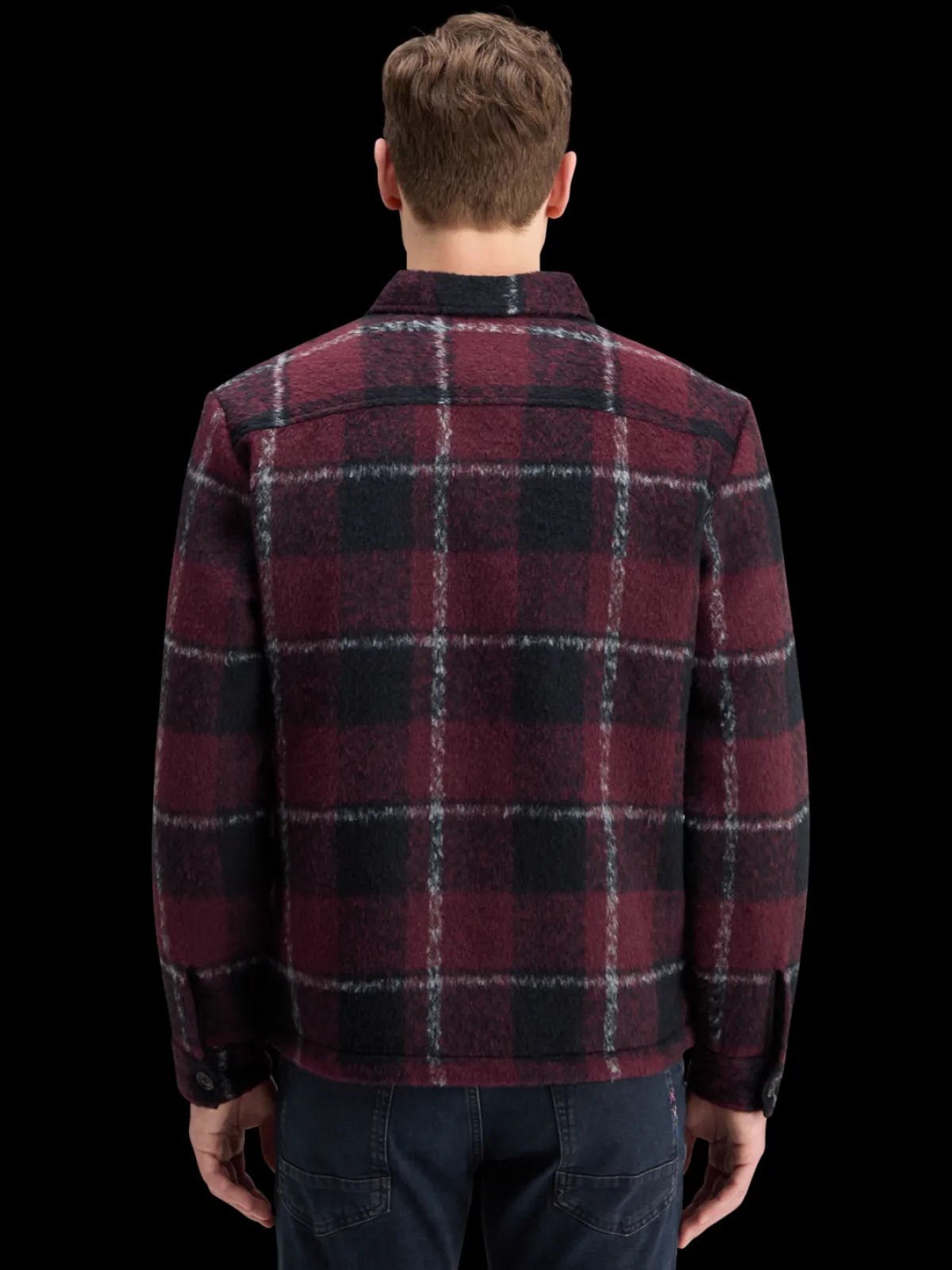 Fashion PADDED FLANNEL OVERSHIRT Jackets & Coats