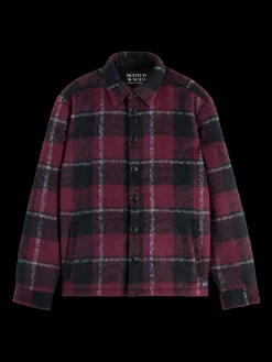 Fashion PADDED FLANNEL OVERSHIRT Jackets & Coats