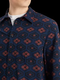Clearance Printed seersucker shirt Shirts