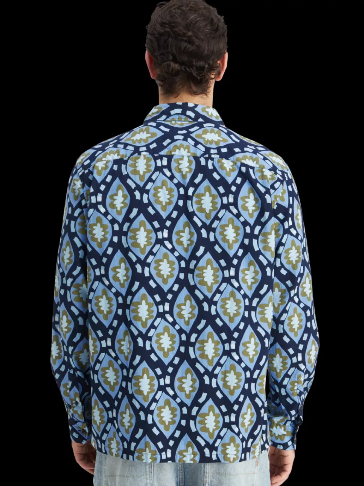 Clearance Printed seersucker shirt Shirts