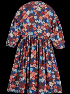 Online PRINTED VISCOSE MIDI DRESS Kids Dresses & Jumpsuits