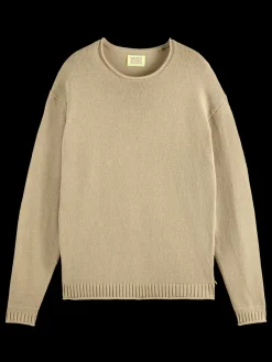Outlet Pullover with rolled edges Women Knitwear