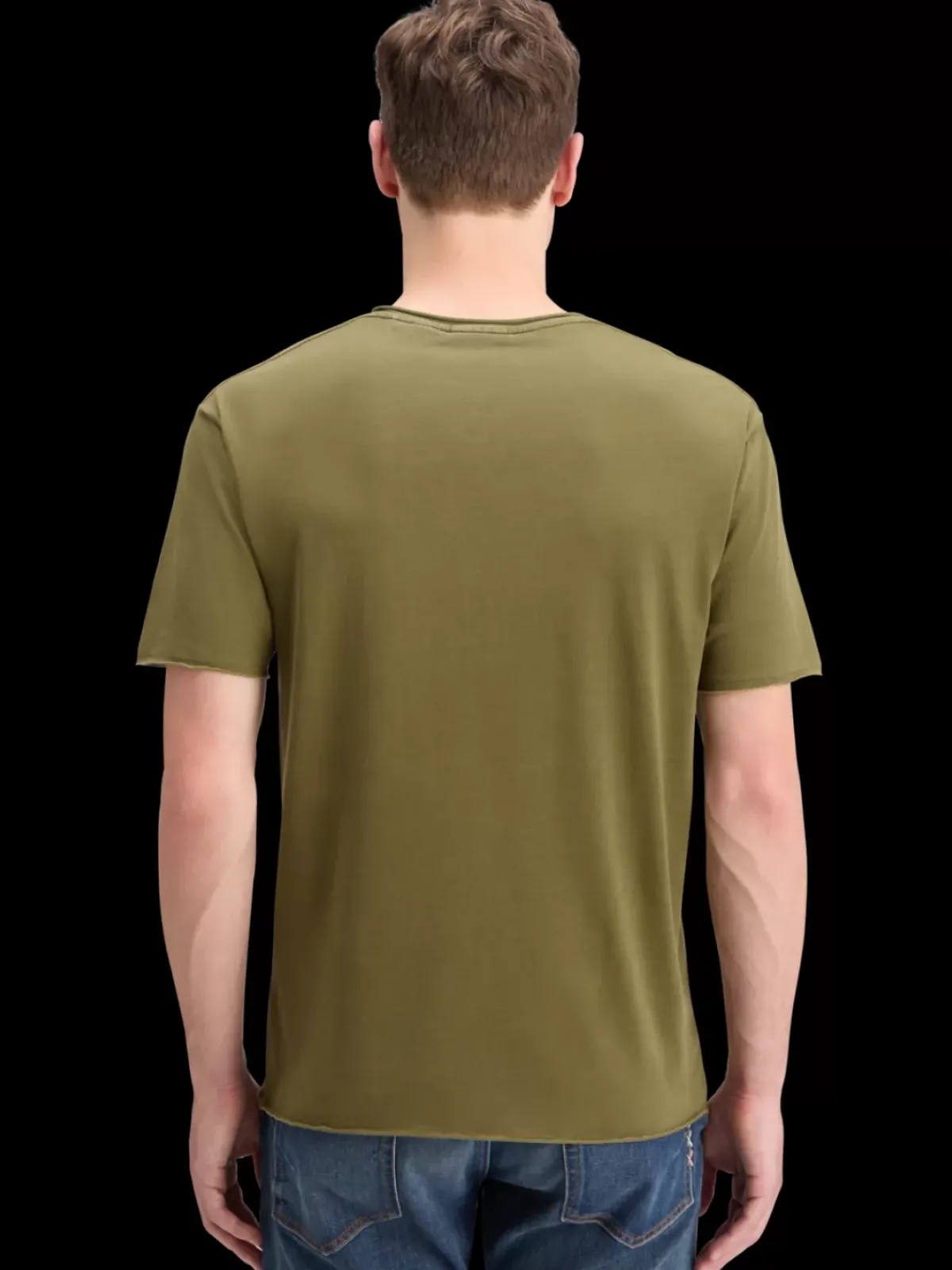 Hot RAW EDGE GARMENT DYE T-SHIRT T-shirts & Polo Shirts